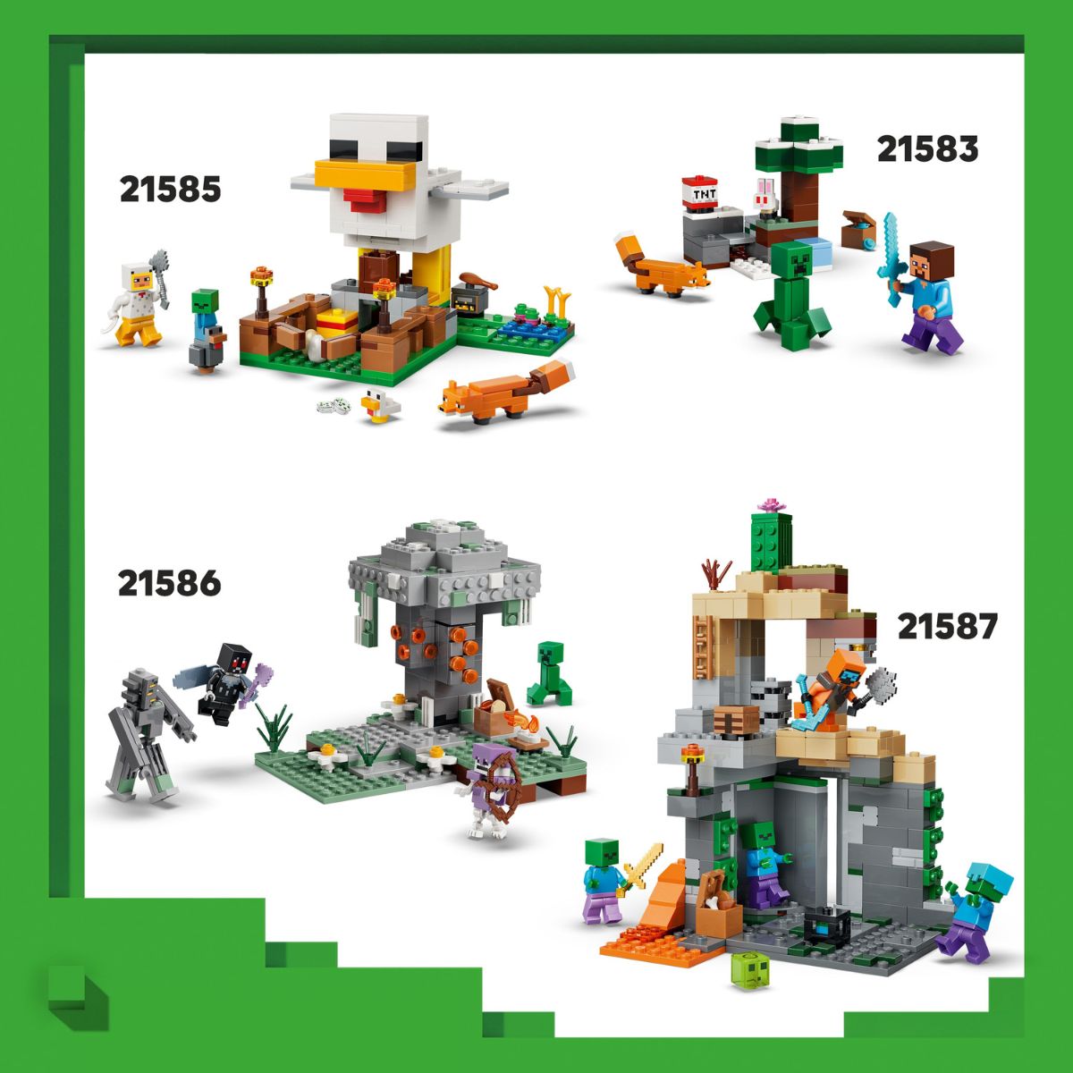 Đồ Chơi Lắp Ráp Hành Trình Qua Cổng Nether & End LEGO MINECRAFT 21584 (192 chi tiết)