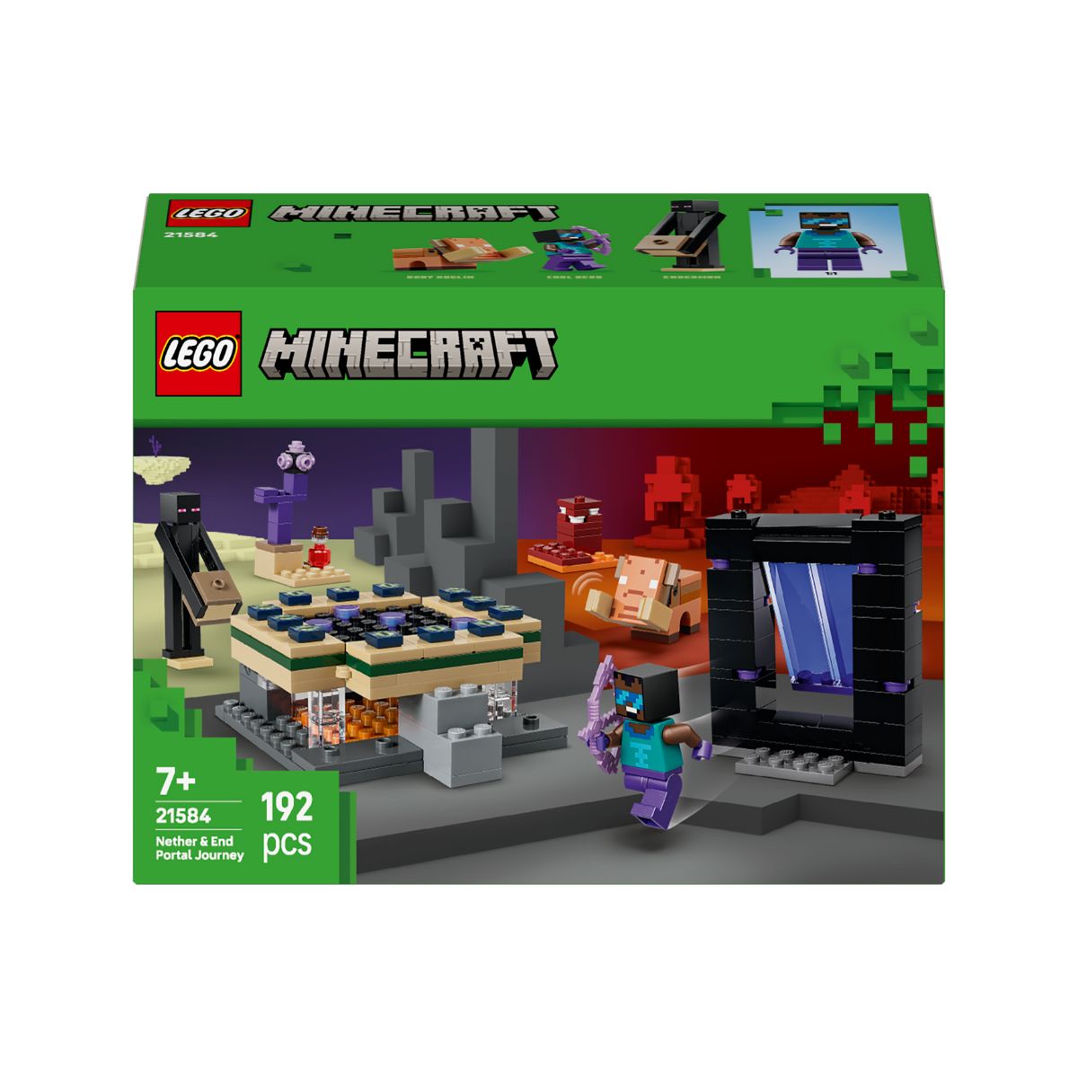 Đồ Chơi Lắp Ráp Hành Trình Qua Cổng Nether & End LEGO MINECRAFT 21584 (192 chi tiết)