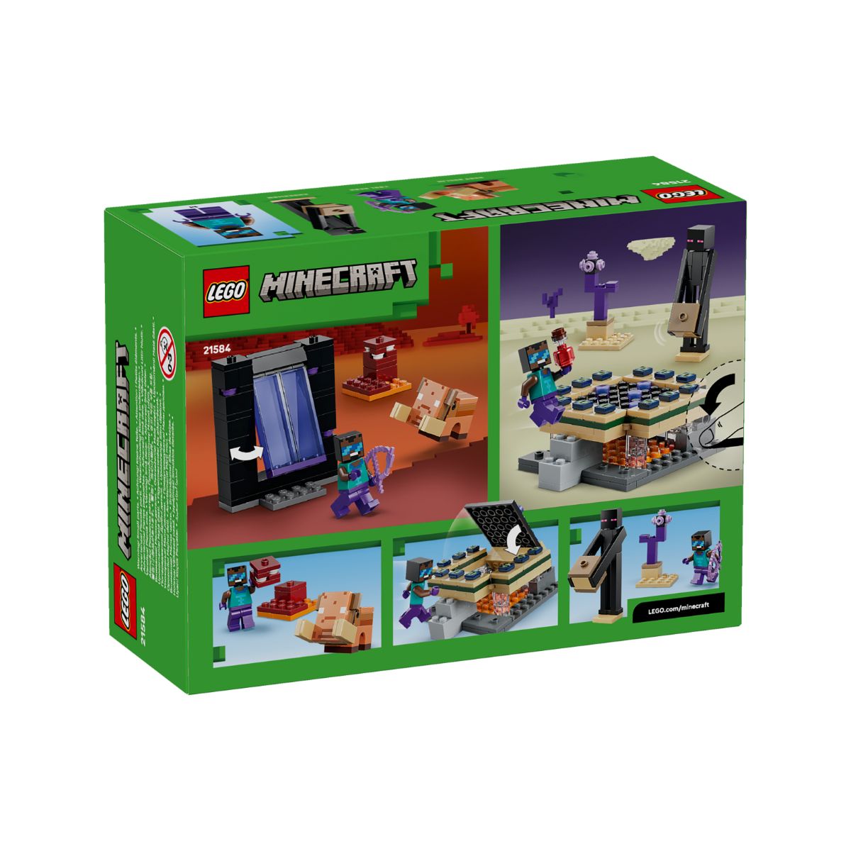Đồ Chơi Lắp Ráp Hành Trình Qua Cổng Nether & End LEGO MINECRAFT 21584 (192 chi tiết)