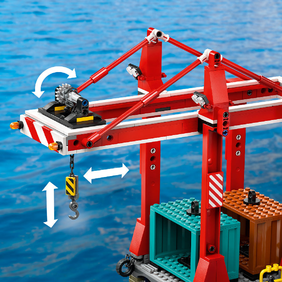 Đồ Chơi Lắp Ráp Hệ Thống Cảng Biển Và Tàu Chở Hàng LEGO CITY 60422 (1226 chi tiết)