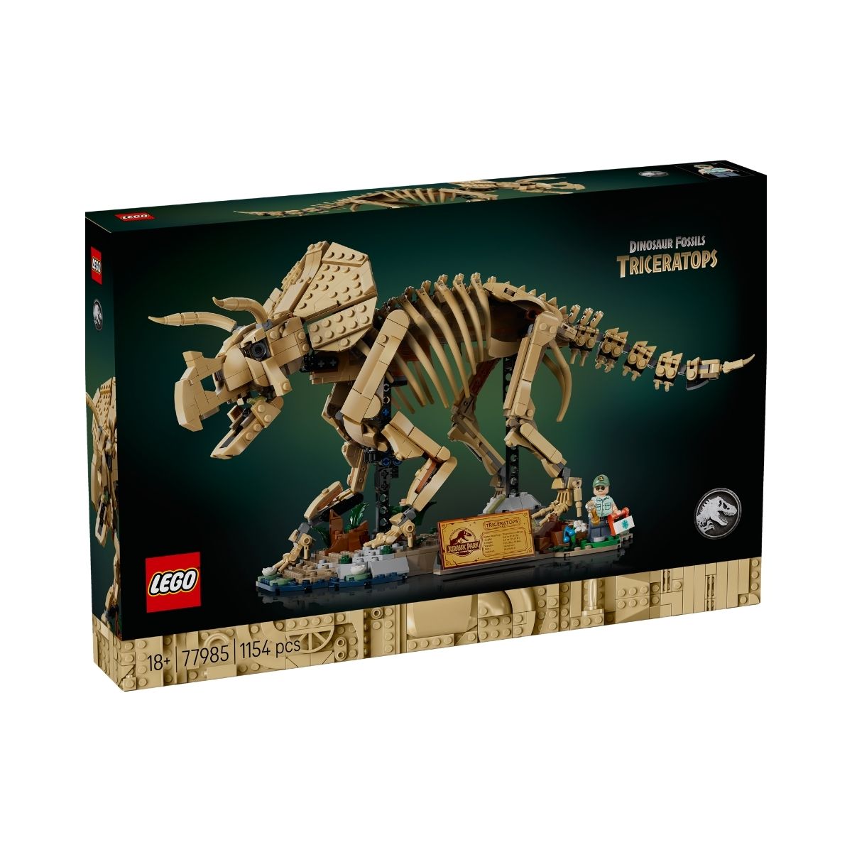 Đồ Chơi Lắp Ráp Hóa Thạch Khủng Long Triceratops LEGO JURASSIC 77985 (1154 chi tiết)