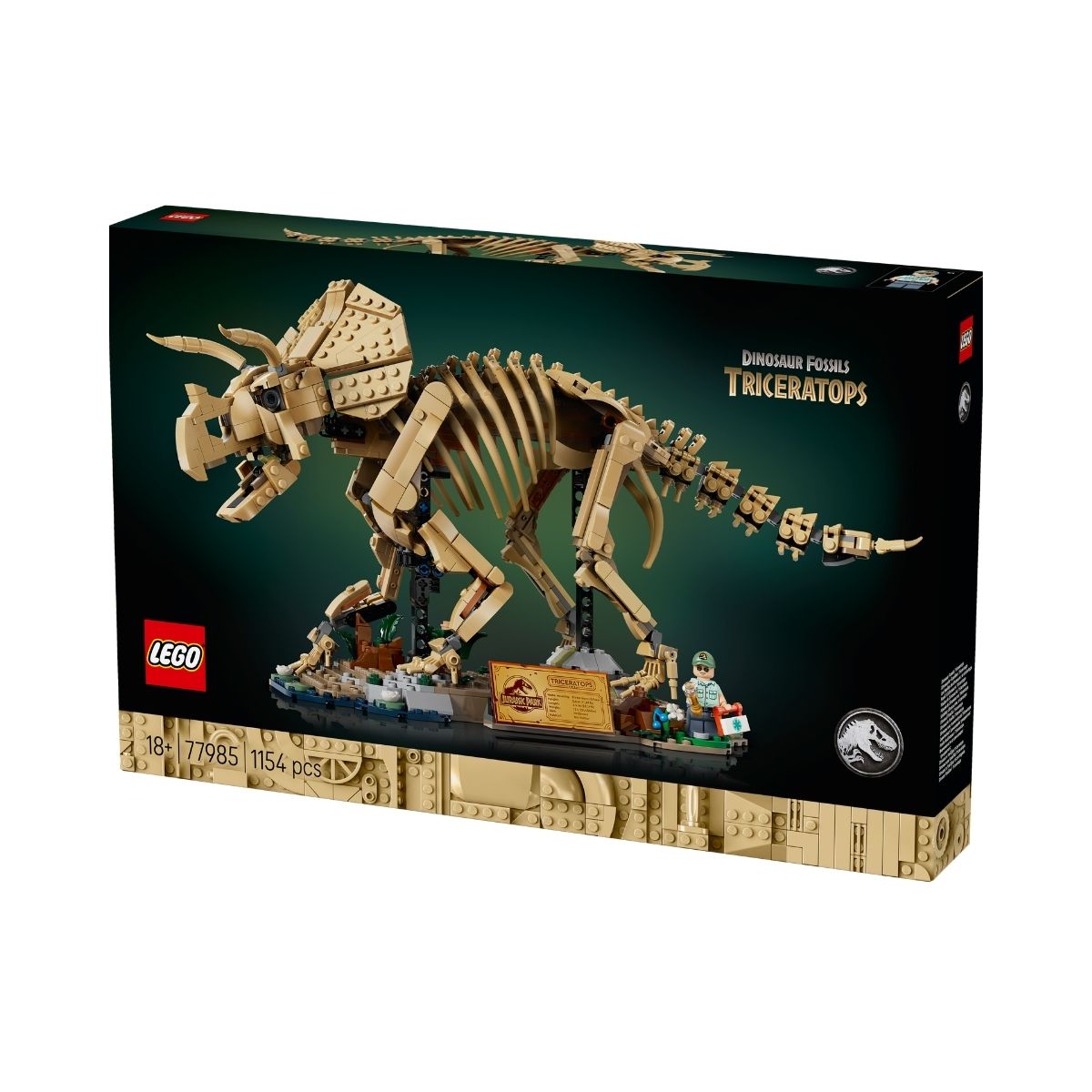 Đồ Chơi Lắp Ráp Hóa Thạch Khủng Long Triceratops LEGO JURASSIC 77985 (1154 chi tiết)