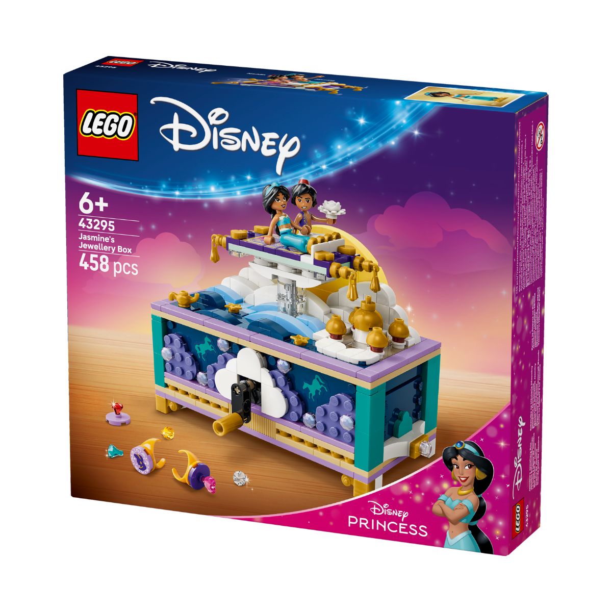 Đồ Chơi Lắp Ráp Hộp Trang Sức Của Jasmine LEGO DISNEY PRINCESS 43295 (458 chi tiết)