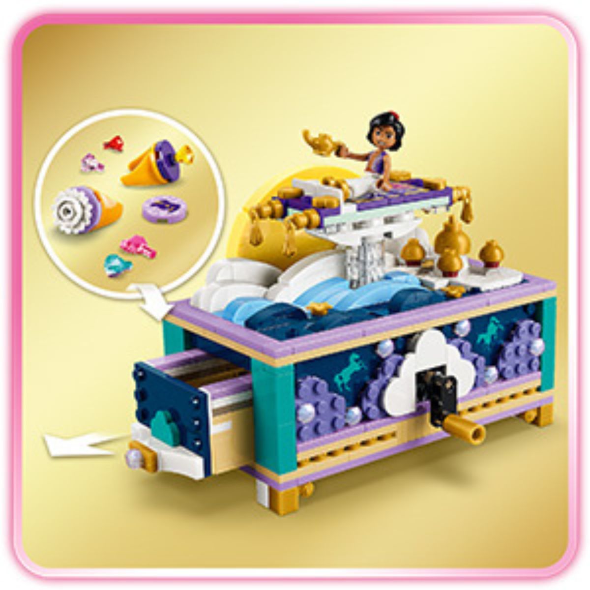 Đồ Chơi Lắp Ráp Hộp Trang Sức Của Jasmine LEGO DISNEY PRINCESS 43295 (458 chi tiết)