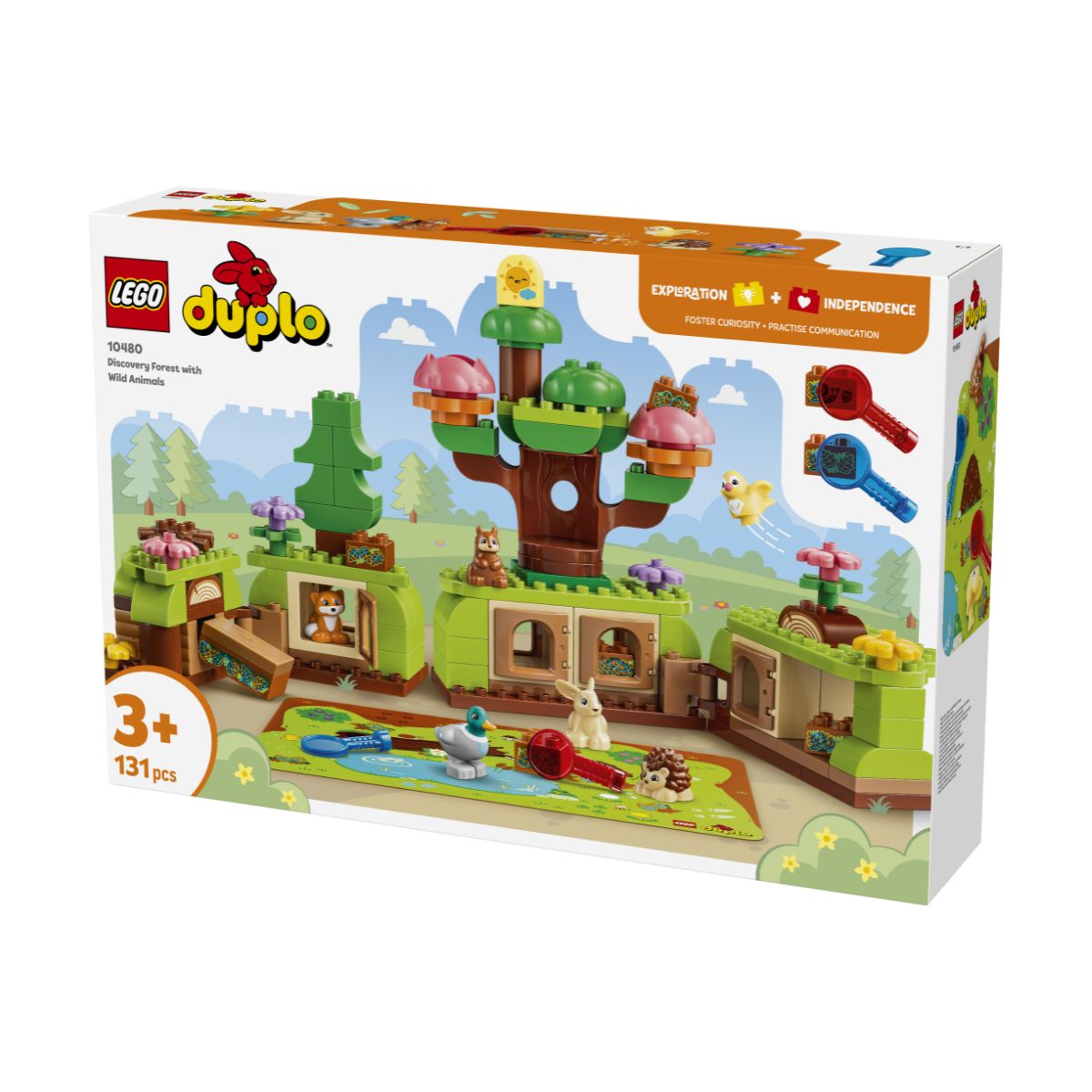 Đồ Chơi Lắp Ráp Khám Phá Khu Rừng Cùng Động Vật Hoang Dã LEGO DUPLO 10480 (131 chi tiết)