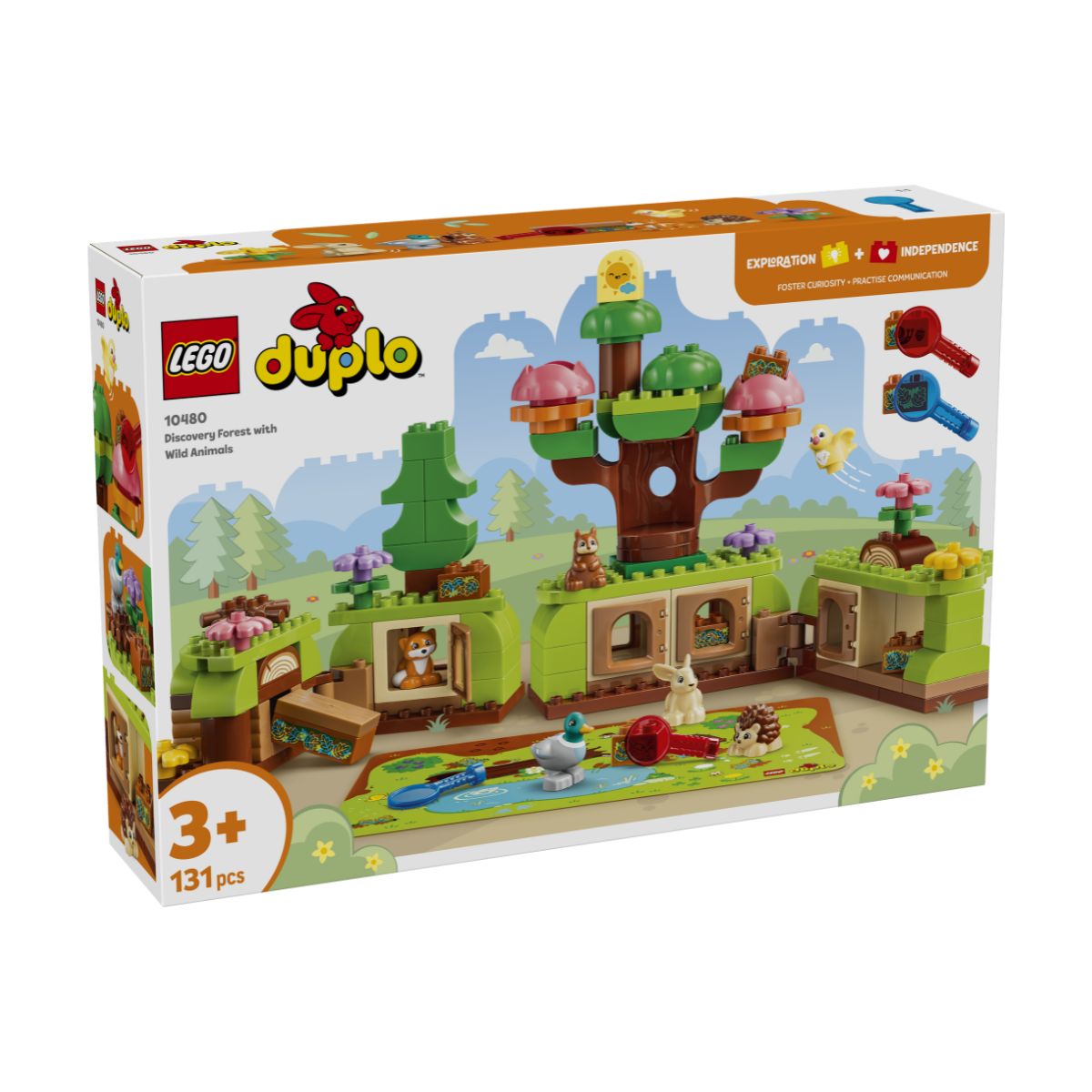 Đồ Chơi Lắp Ráp Khám Phá Khu Rừng Cùng Động Vật Hoang Dã LEGO DUPLO 10480 (131 chi tiết)
