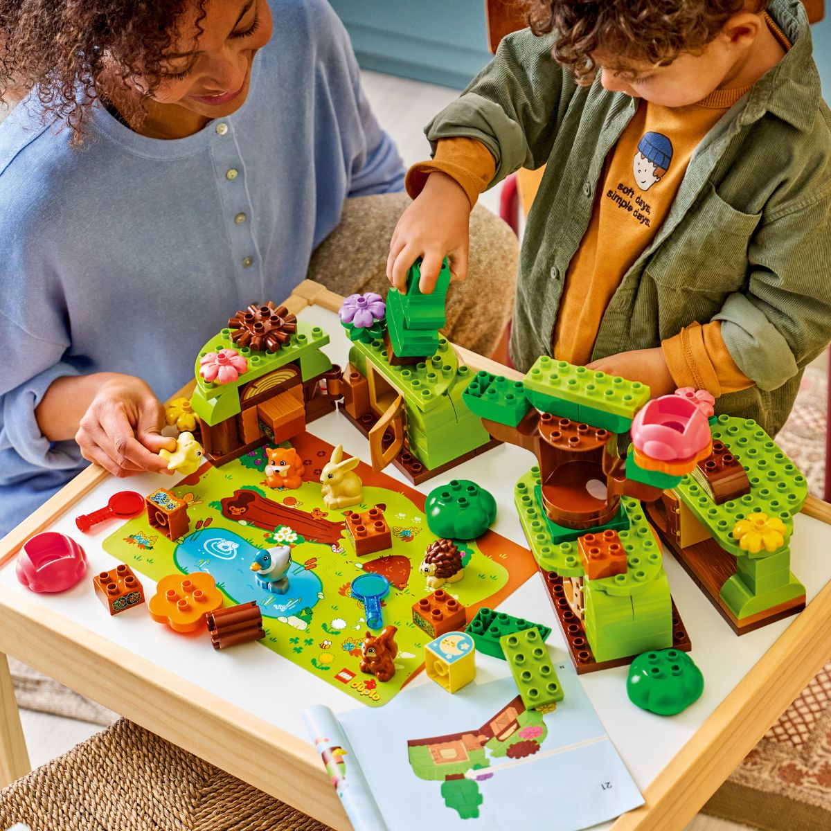 Đồ Chơi Lắp Ráp Khám Phá Khu Rừng Cùng Động Vật Hoang Dã LEGO DUPLO 10480 (131 chi tiết)