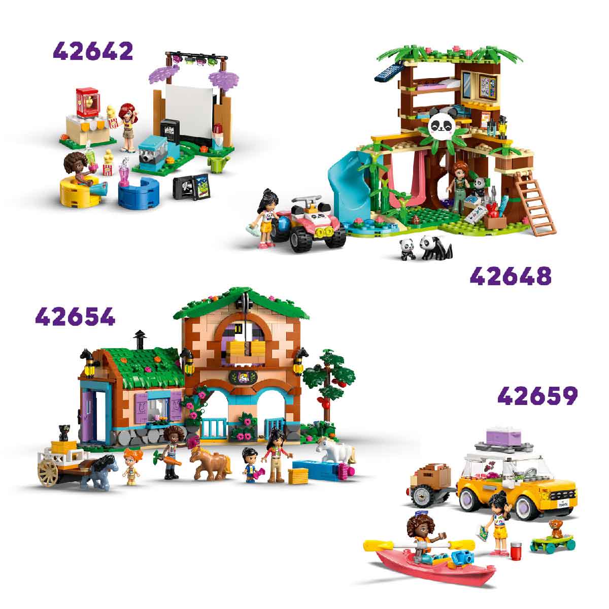 Đồ Chơi Lắp Ráp Khu Vui Chơi Cún Con LEGO FRIENDS 42665 (66 chi tiết)
