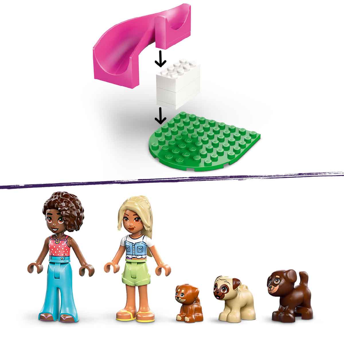 Đồ Chơi Lắp Ráp Khu Vui Chơi Cún Con LEGO FRIENDS 42665 (66 chi tiết)