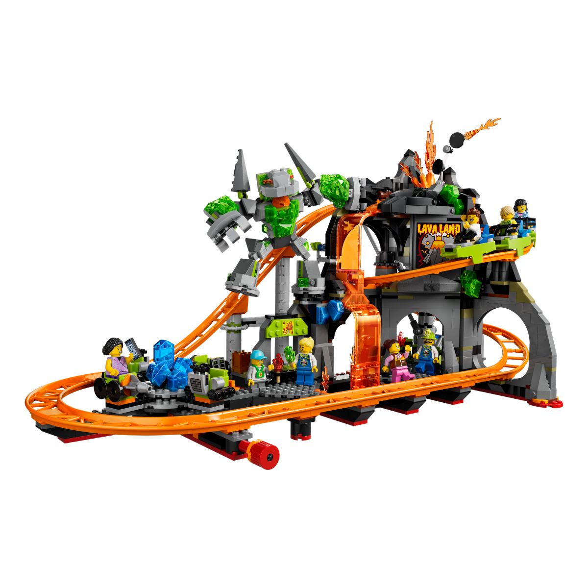 Đồ Chơi Lắp Ráp Khu Vui Chơi Tàu Lượn Núi Lửa LEGO CITY 60501 (1165 chi tiết)