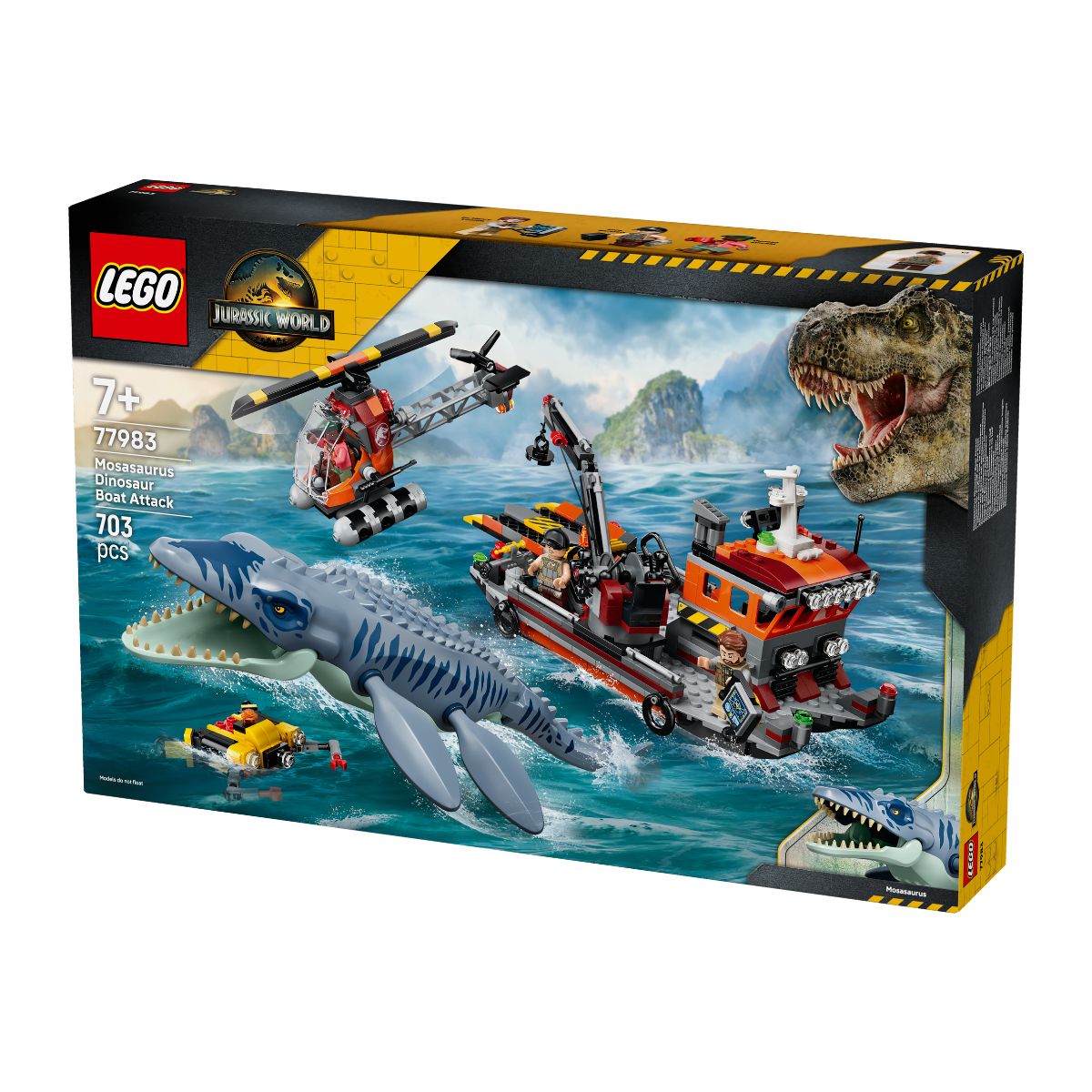 Đồ Chơi Lắp Ráp Khủng Long Mosasaurus Tấn Công Thuyền LEGO JURASSIC 77983 (703 Chi Tiết)