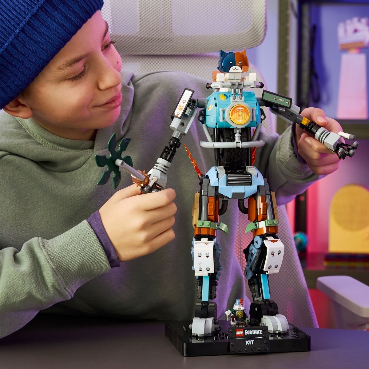 Đồ Chơi Lắp Ráp KIT – Chiến Binh Mèo Máy LEGO FORTNITE 77081 (1230 chi tiết)