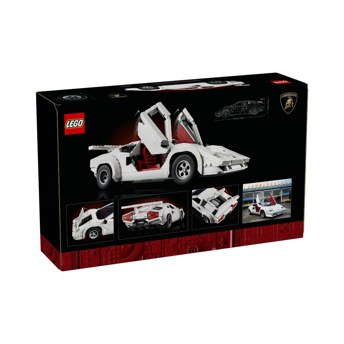Đồ Chơi Lắp Ráp Lamborghini Countach 5000 Quattrovalvole LEGO ICONS 10337 (1506 chi tiết)