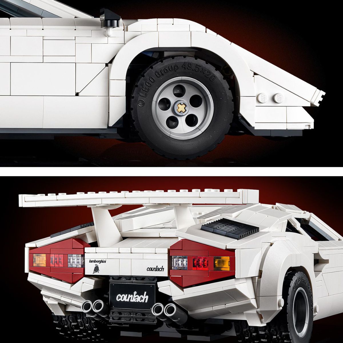 Đồ Chơi Lắp Ráp Lamborghini Countach 5000 Quattrovalvole LEGO ICONS 10337 (1506 chi tiết)