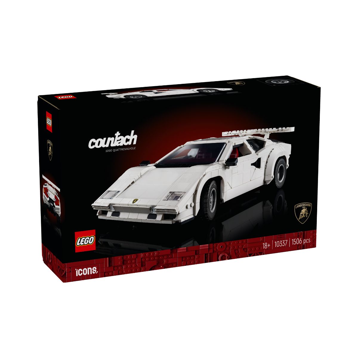 Đồ Chơi Lắp Ráp Lamborghini Countach 5000 Quattrovalvole LEGO ICONS 10337 (1506 chi tiết)