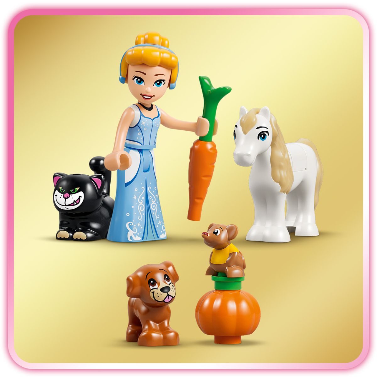 Đồ Chơi Lắp Ráp Lâu Đài Cinderella Và Thú Cưng LEGO DISNEY PRINCESS 43283 (149 chi tiết)