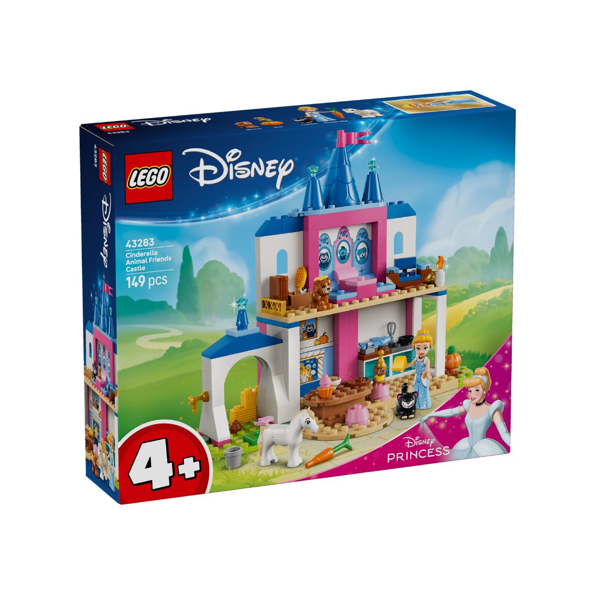 Đồ Chơi Lắp Ráp Lâu Đài Cinderella Và Thú Cưng LEGO DISNEY PRINCESS 43283 (149 chi tiết)