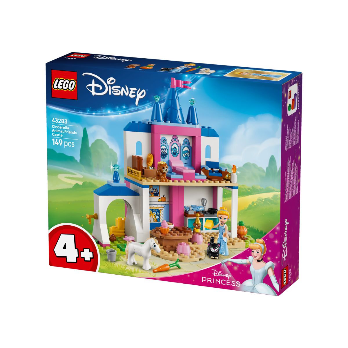 Đồ Chơi Lắp Ráp Lâu Đài Cinderella Và Thú Cưng LEGO DISNEY PRINCESS 43283 (149 chi tiết)