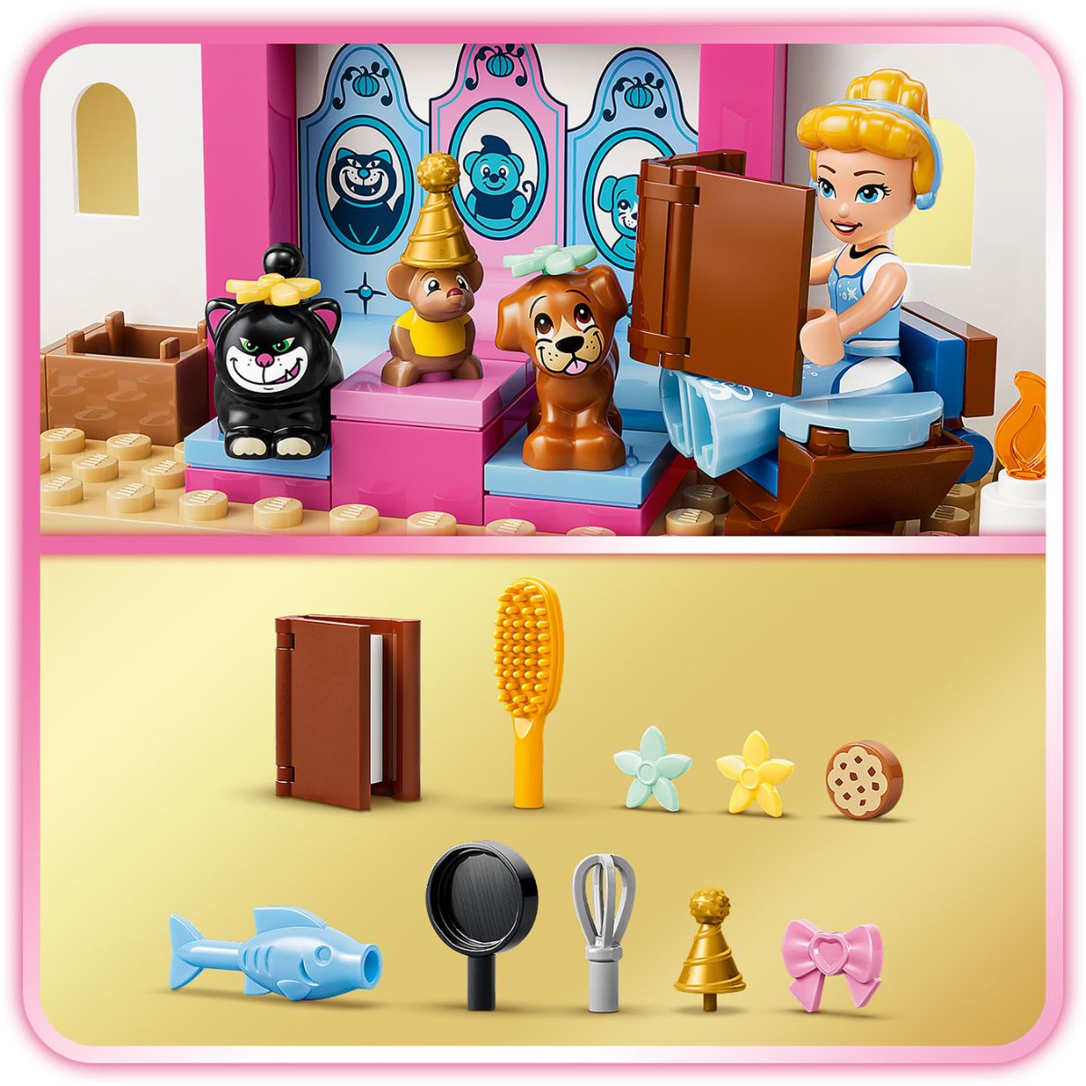 Đồ Chơi Lắp Ráp Lâu Đài Cinderella Và Thú Cưng LEGO DISNEY PRINCESS 43283 (149 chi tiết)
