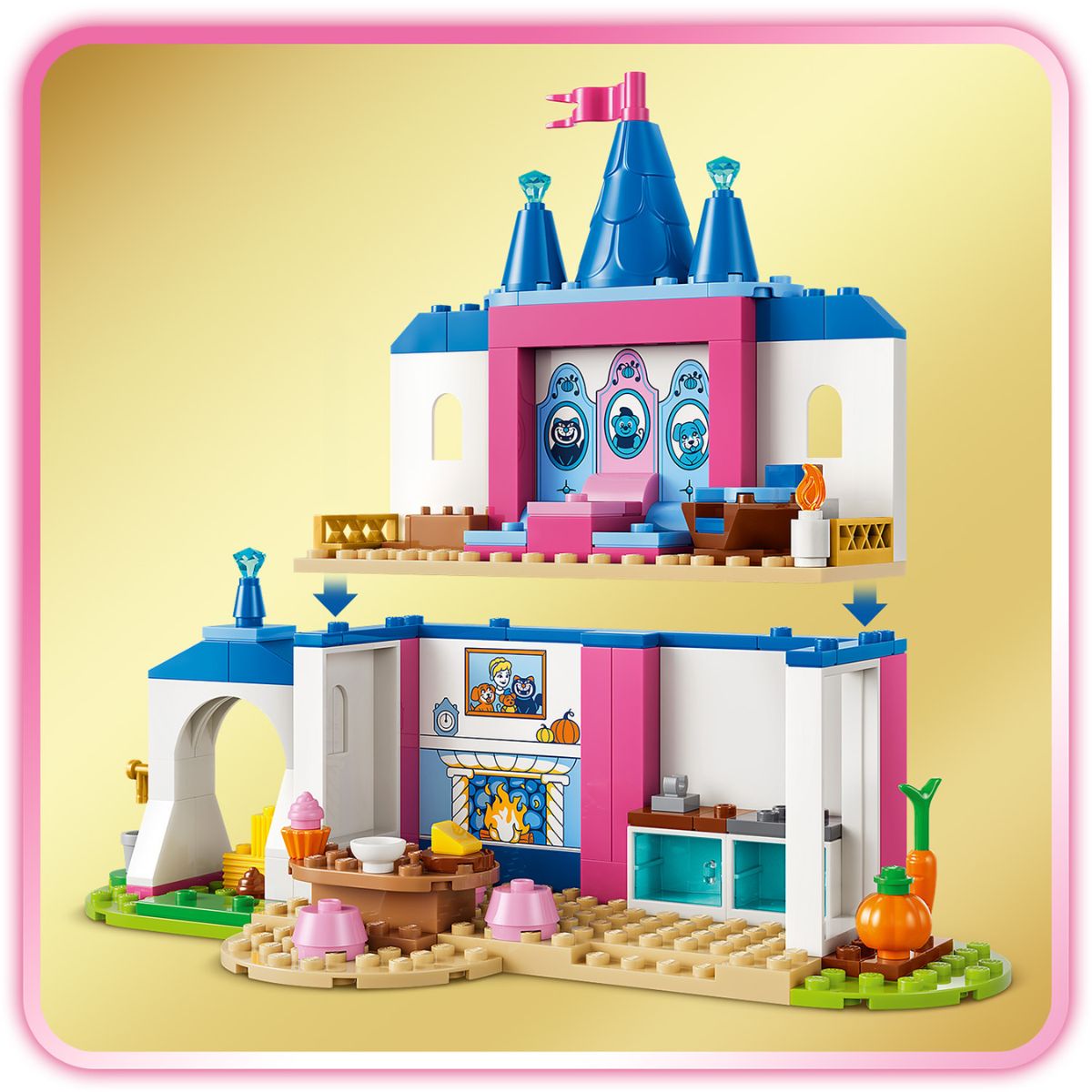 Đồ Chơi Lắp Ráp Lâu Đài Cinderella Và Thú Cưng LEGO DISNEY PRINCESS 43283 (149 chi tiết)