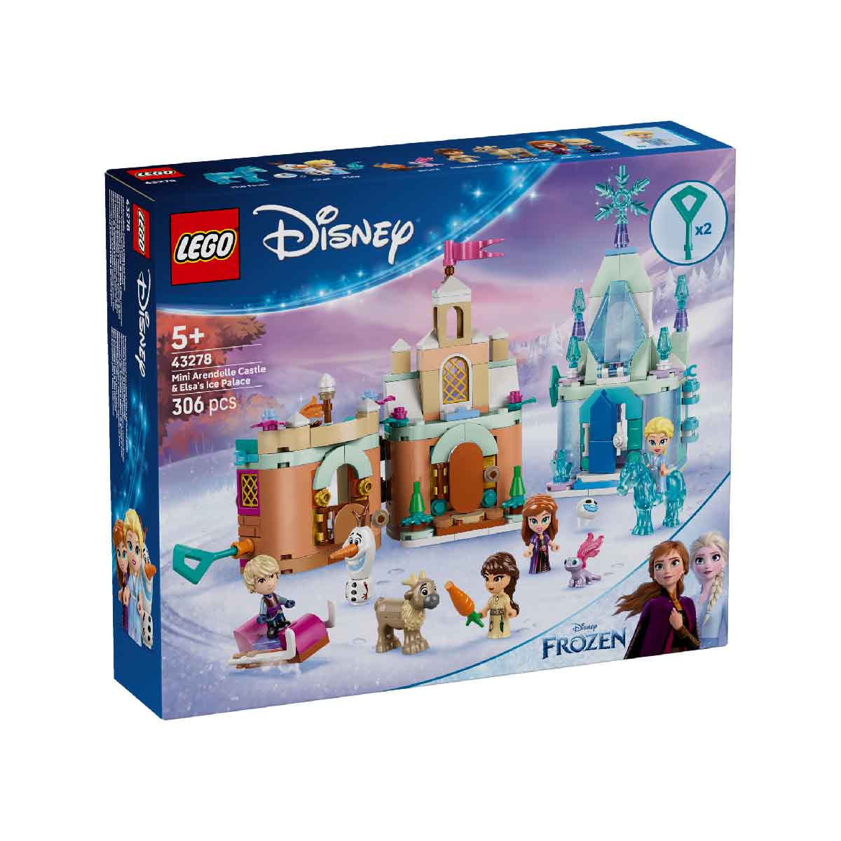 Đồ Chơi Lắp Ráp: Lâu Đài Mini Của Arendella Và Elsa LEGO DISNEY PRINCESS 43278 (306 chi tiết)