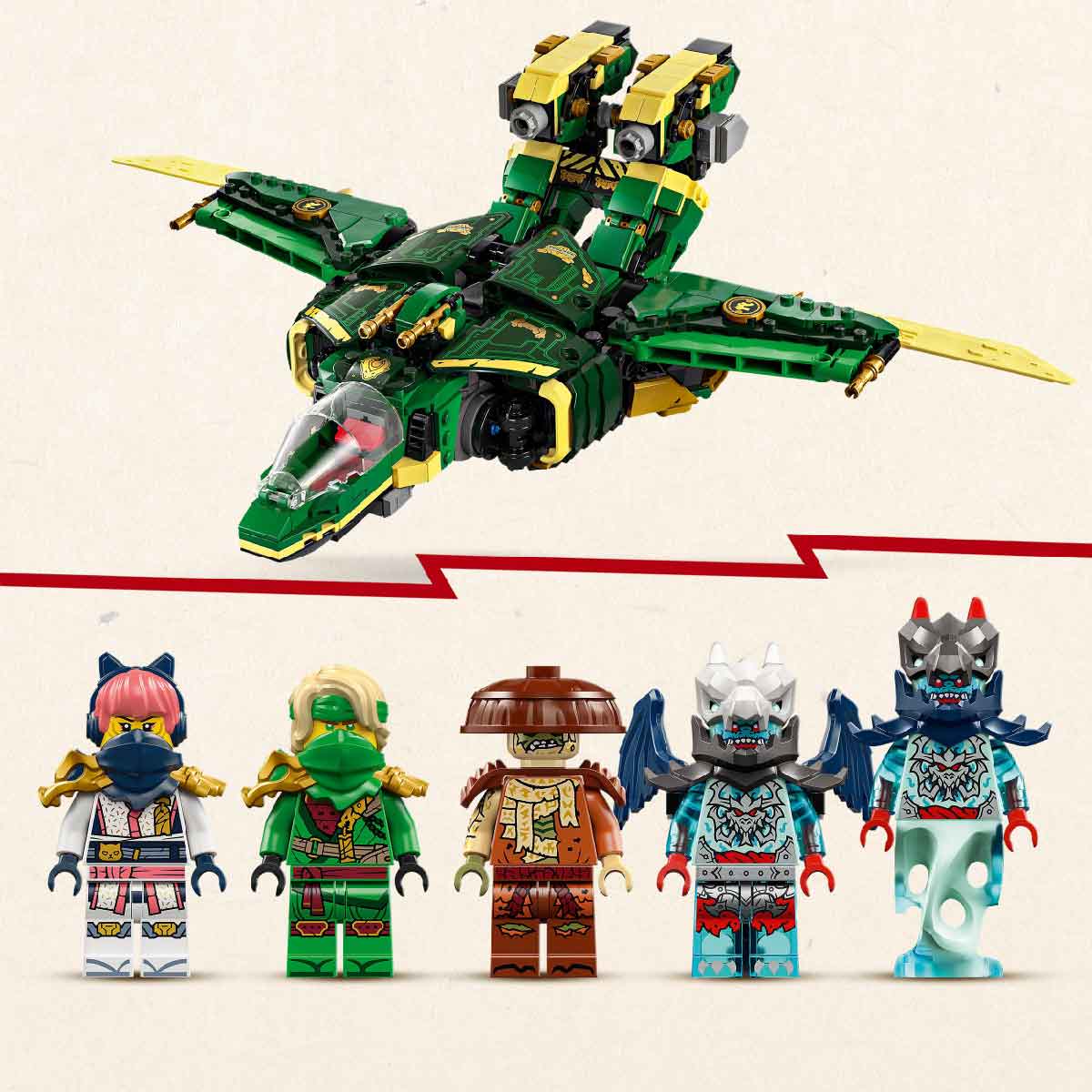 Đồ Chơi Lắp Ráp Lloyd Và Chiến Giáp Jet LEGO NINJAGO 71845 (1112 chi tiết)