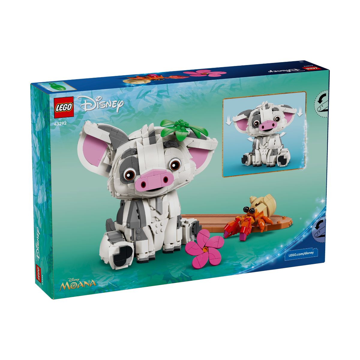 Đồ Chơi Lắp Ráp Lợn Con Pua LEGO DISNEY PRINCESS 43292 (885 chi tiết)