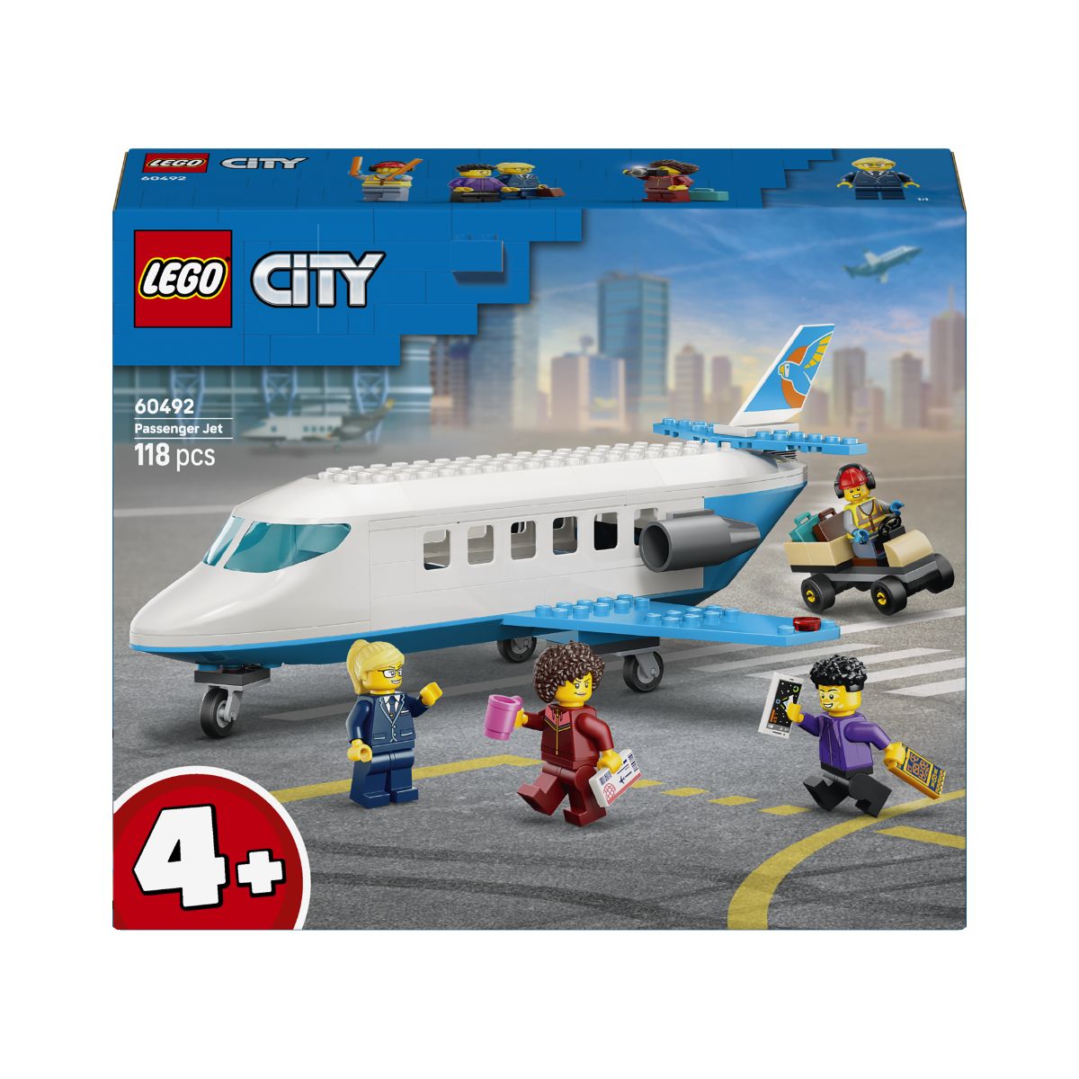 Đồ Chơi Lắp Ráp Máy Bay Chở Khách LEGO CITY 60492 (118 chi tiết)