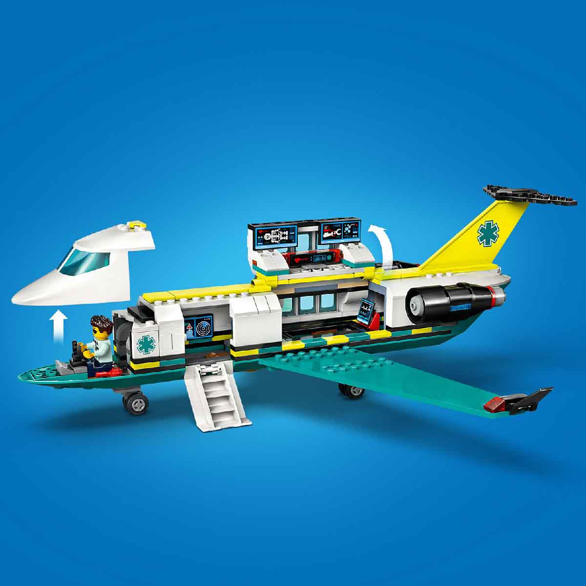 Đồ Chơi Lắp Ráp Máy Bay Cứu Hộ Khẩn Cấp LEGO CITY 60465 (403 chi tiết)