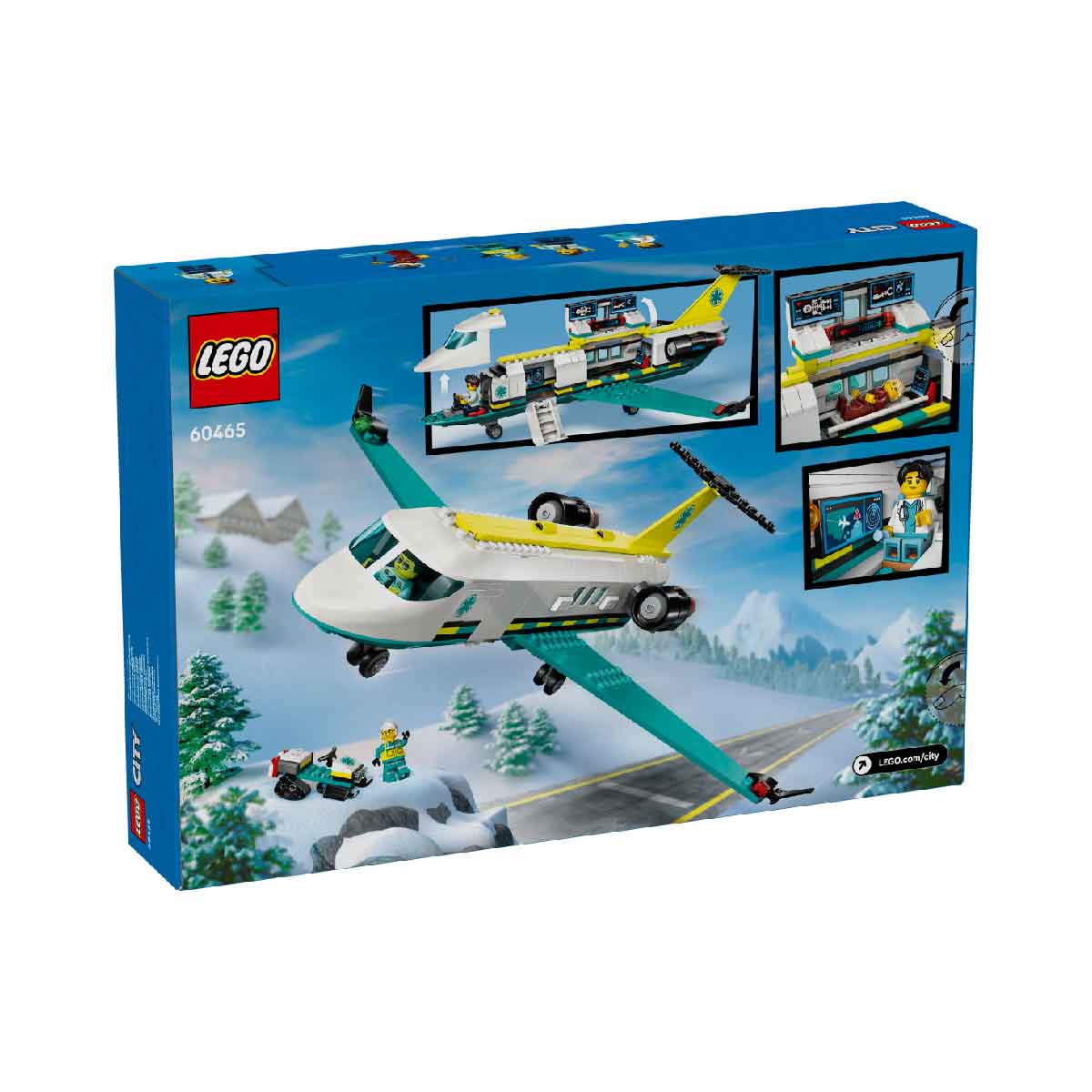 Đồ Chơi Lắp Ráp Máy Bay Cứu Hộ Khẩn Cấp LEGO CITY 60465 (403 chi tiết)