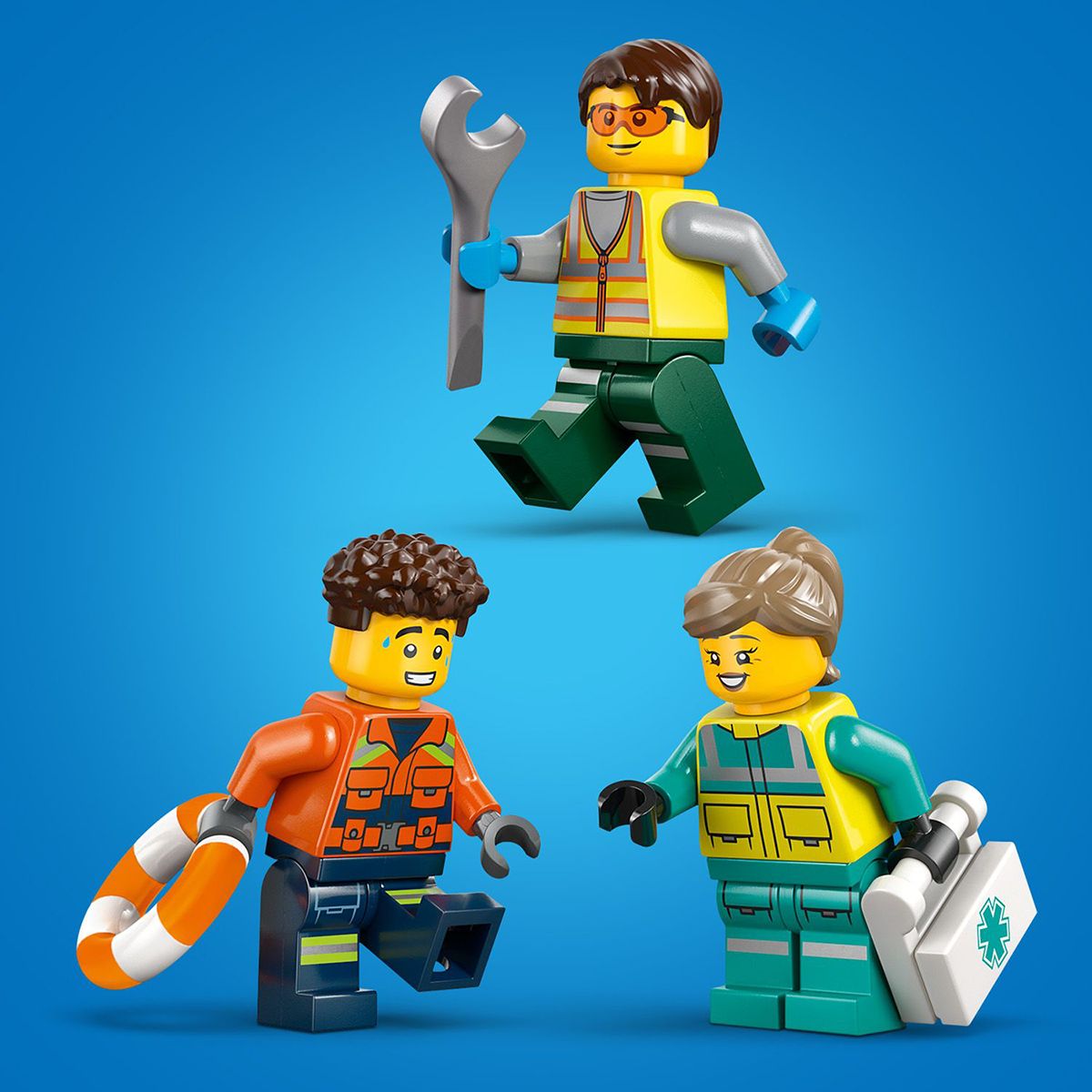 Đồ Chơi Lắp Ráp Máy Bay Xe Tải Dịch Vụ Và Tàu Đệm Khí LEGO CITY 60505 (990 chi tiết)