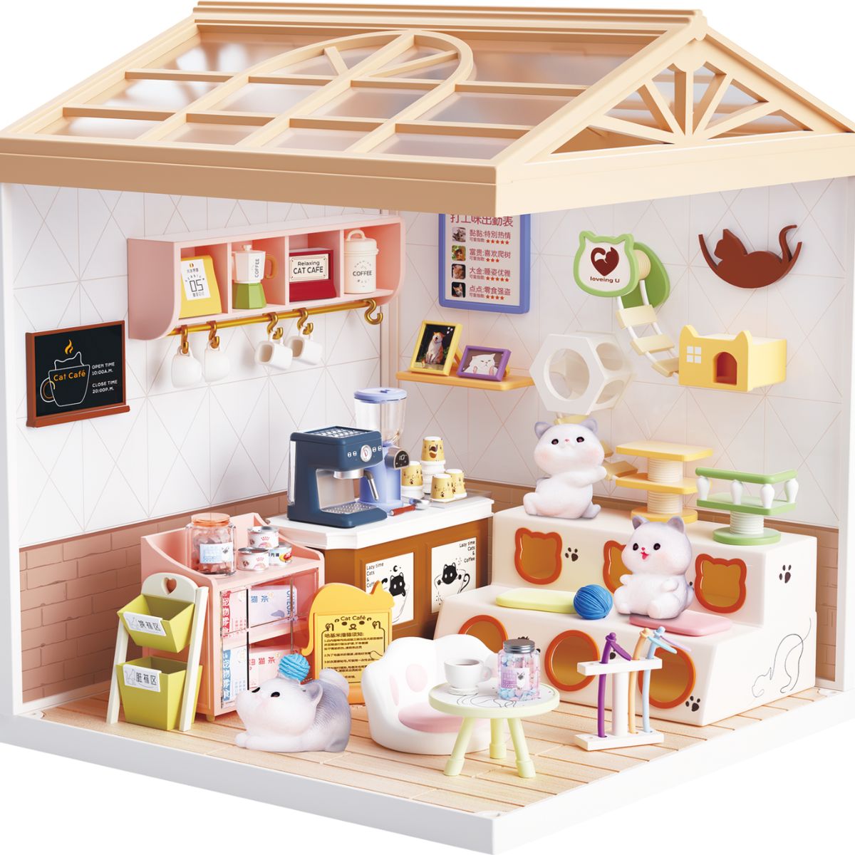 Đồ Chơi Lắp Ráp Mini House - Café Mèo SWEET HEART SH807