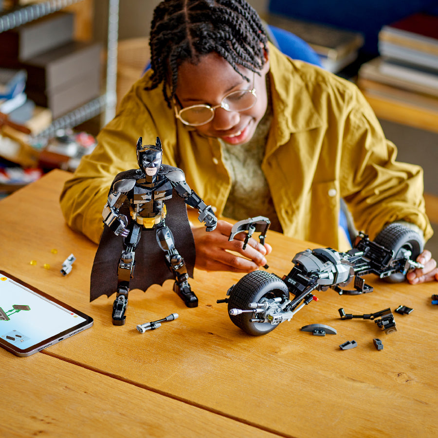 Đồ Chơi Lắp Ráp Mô Hình Người Dơi Và Siêu Xe Batpod LEGO SUPERHEROES 76273 (713 chi tiết)