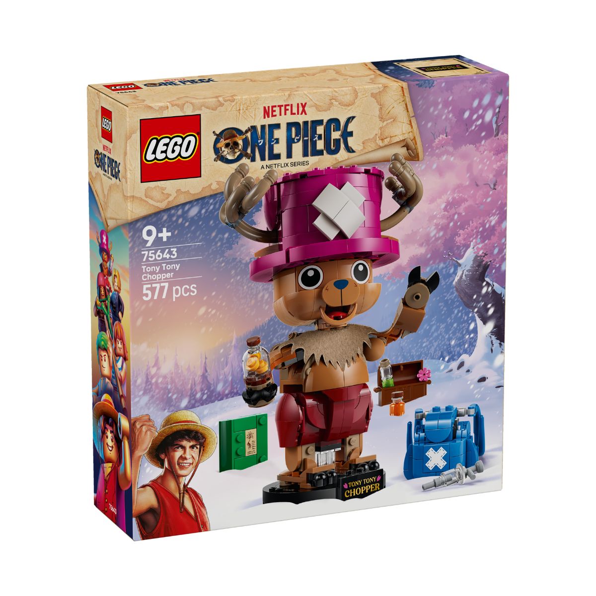 Đồ Chơi Lắp Ráp Mô Hình Nhân Vật Tony Tony Chopper LEGO ONE PIECE 75643-LG (577 Chi Tiết)
