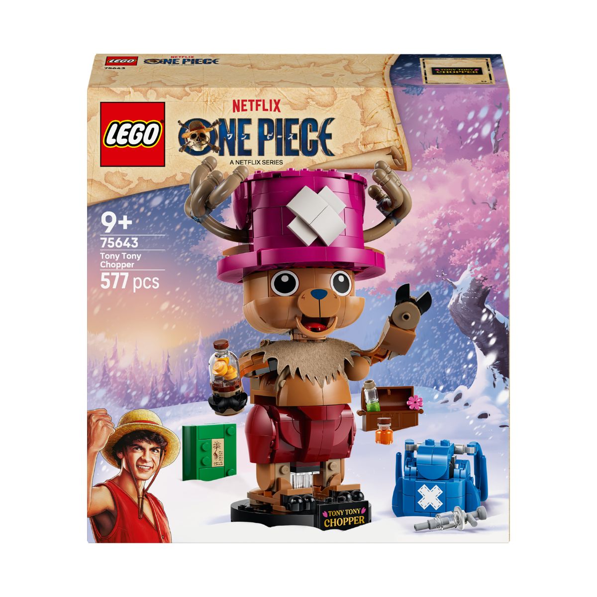Đồ Chơi Lắp Ráp Mô Hình Nhân Vật Tony Tony Chopper LEGO ONE PIECE 75643-LG (577 Chi Tiết)