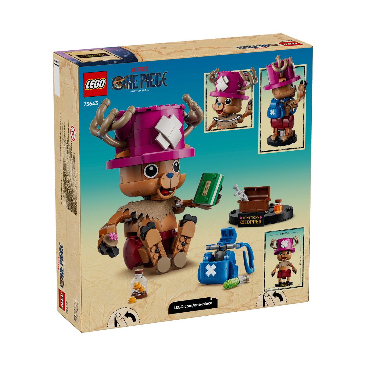 Đồ Chơi Lắp Ráp Mô Hình Nhân Vật Tony Tony Chopper LEGO ONE PIECE 75643-LG (577 Chi Tiết)