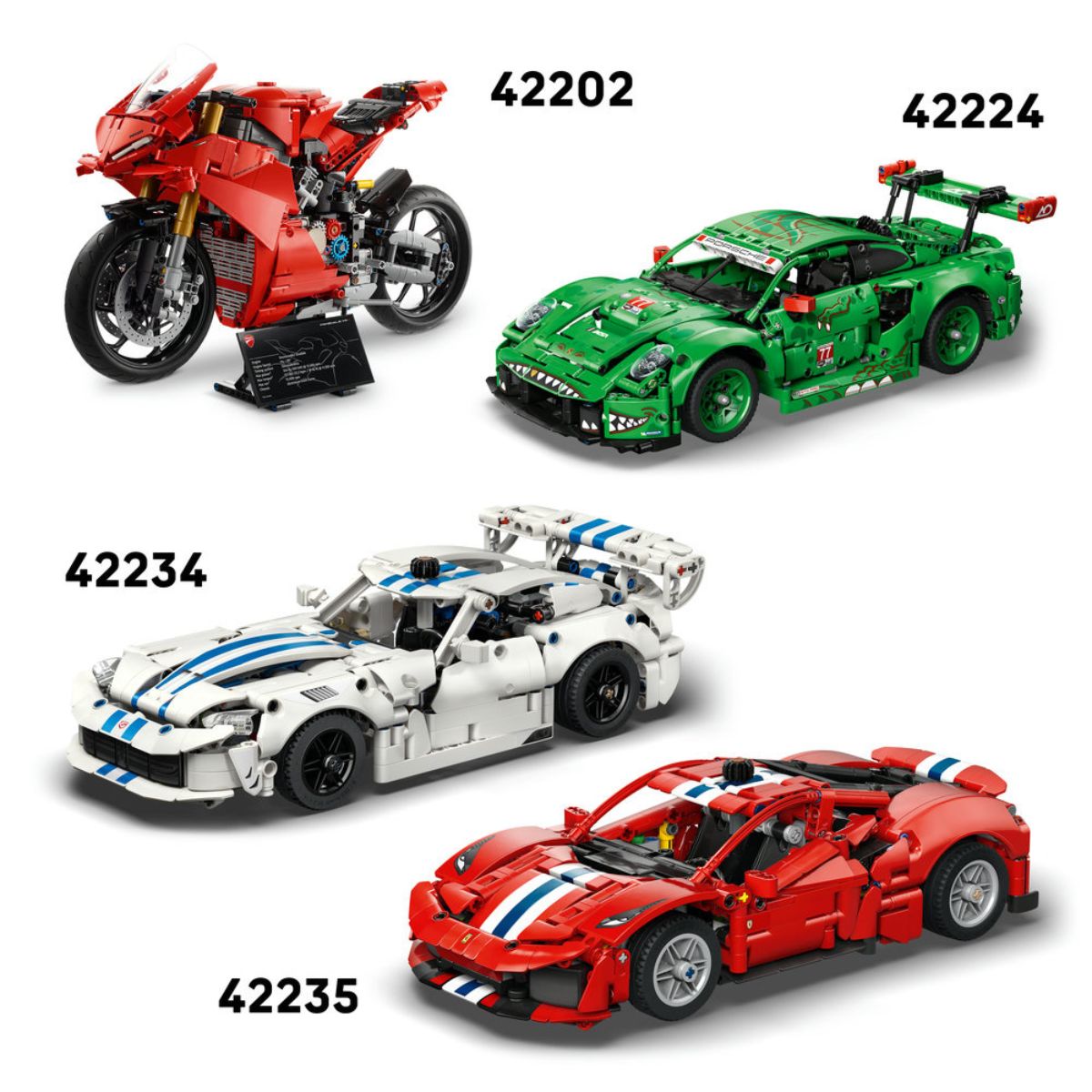 Đồ Chơi Lắp Ráp Mô Tô Ducati Desmo450 MX Factory LEGO TECHNIC 42238 (457 Chi Tiết)
