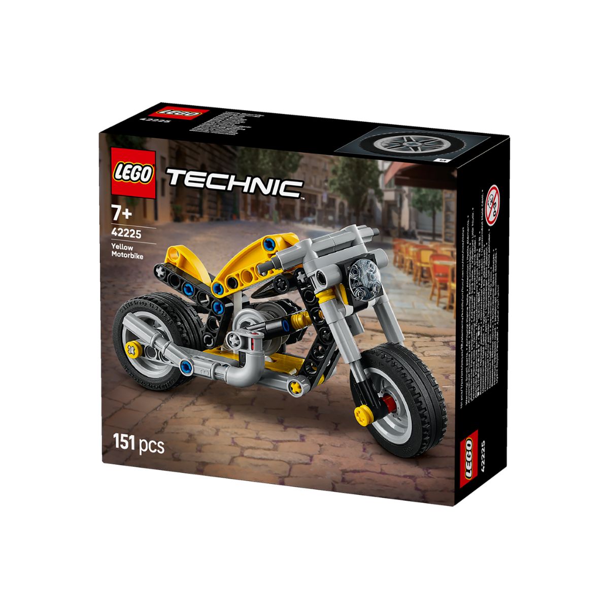 Đồ Chơi Lắp Ráp Mô Tô Màu Vàng LEGO TECHNIC 42225 (151 Chi Tiết)