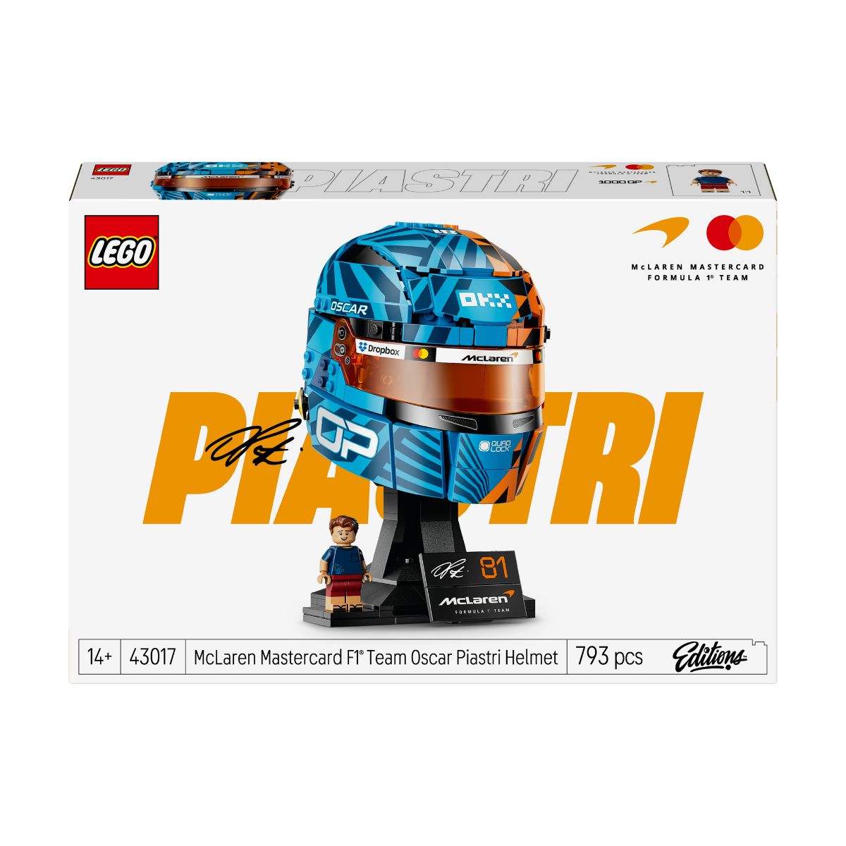 Đồ Chơi Lắp Ráp Mũ Bảo Hiểm Đội F1 43017 LEGO EDITIONS VEHICLES 43017 (793 Chi Tiết)