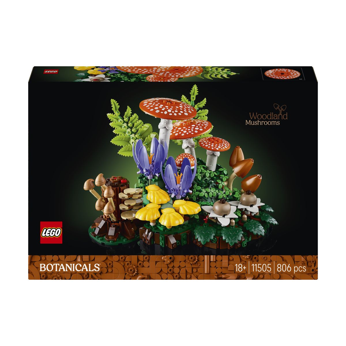 Đồ Chơi Lắp Ráp Nấm Rừng Xinh Xắn LEGO BOTANICALS 11505 (806 chi tiết)
