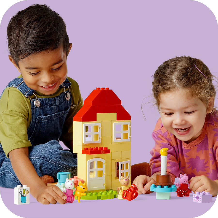 Đồ Chơi Lắp Ráp Ngôi Nhà Sinh Nhật Của Peppa Pig LEGO DUPLO 10433 (59 chi tiết)