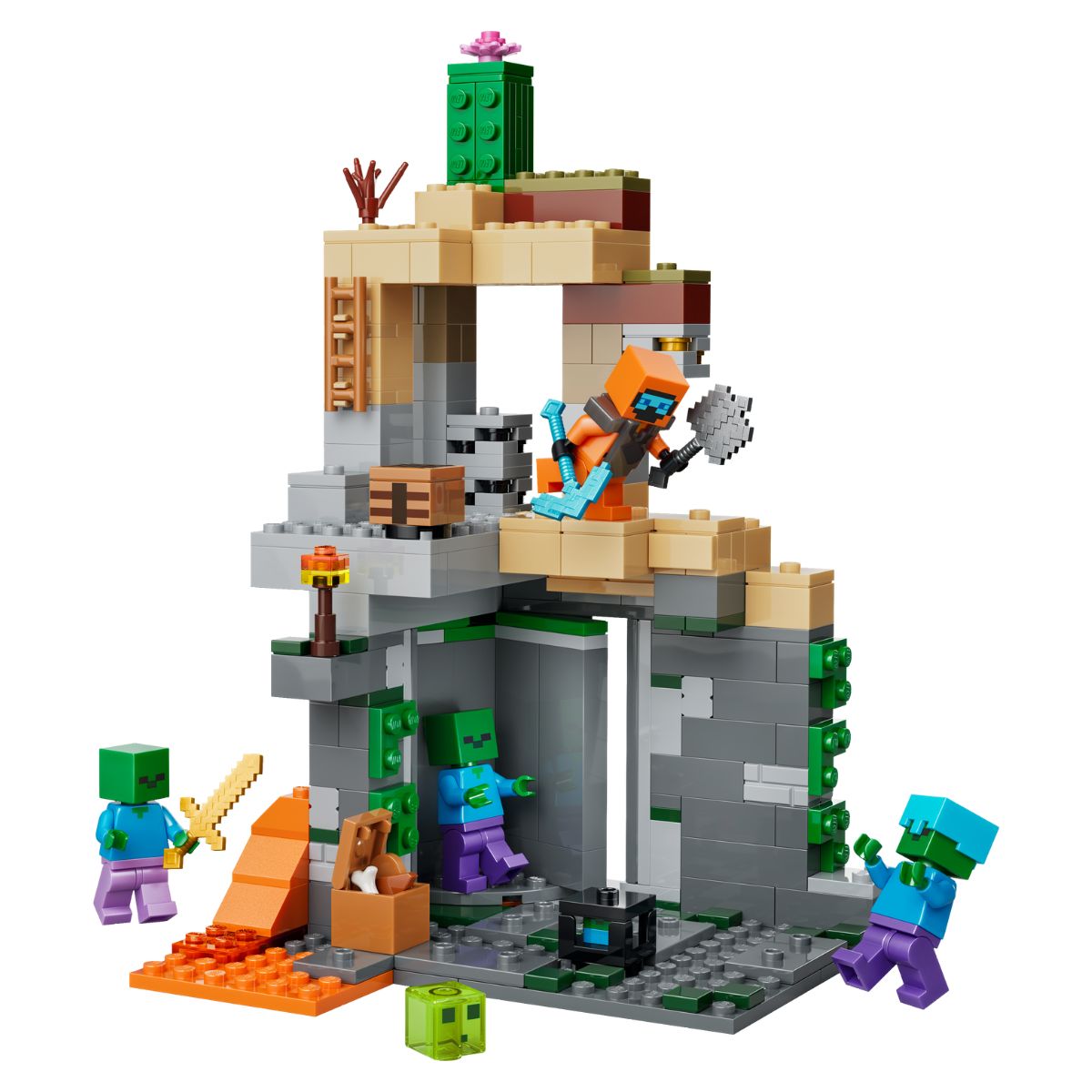 Đồ Chơi Lắp Ráp Ngục Zombie LEGO MINECRAFT 21587 (284 chi tiết)