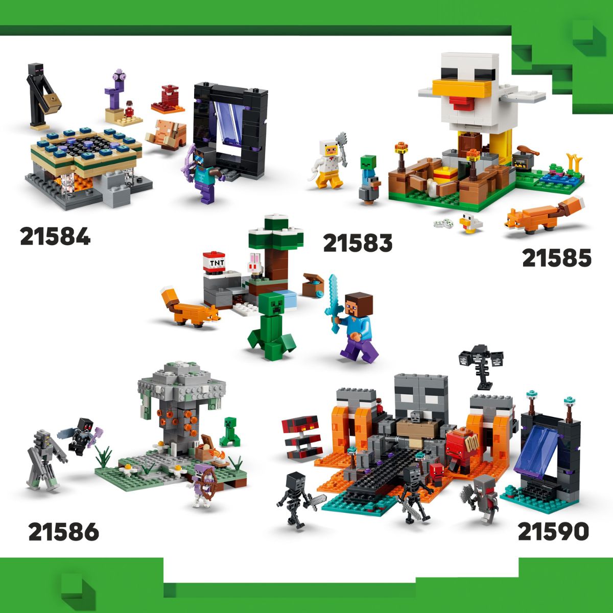 Đồ Chơi Lắp Ráp Ngục Zombie LEGO MINECRAFT 21587 (284 chi tiết)