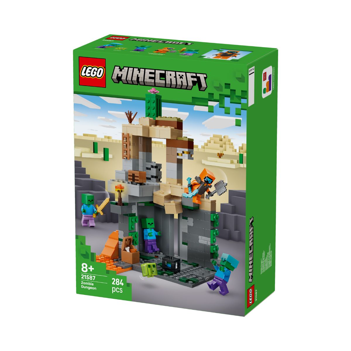 Đồ Chơi Lắp Ráp Ngục Zombie LEGO MINECRAFT 21587 (284 chi tiết)