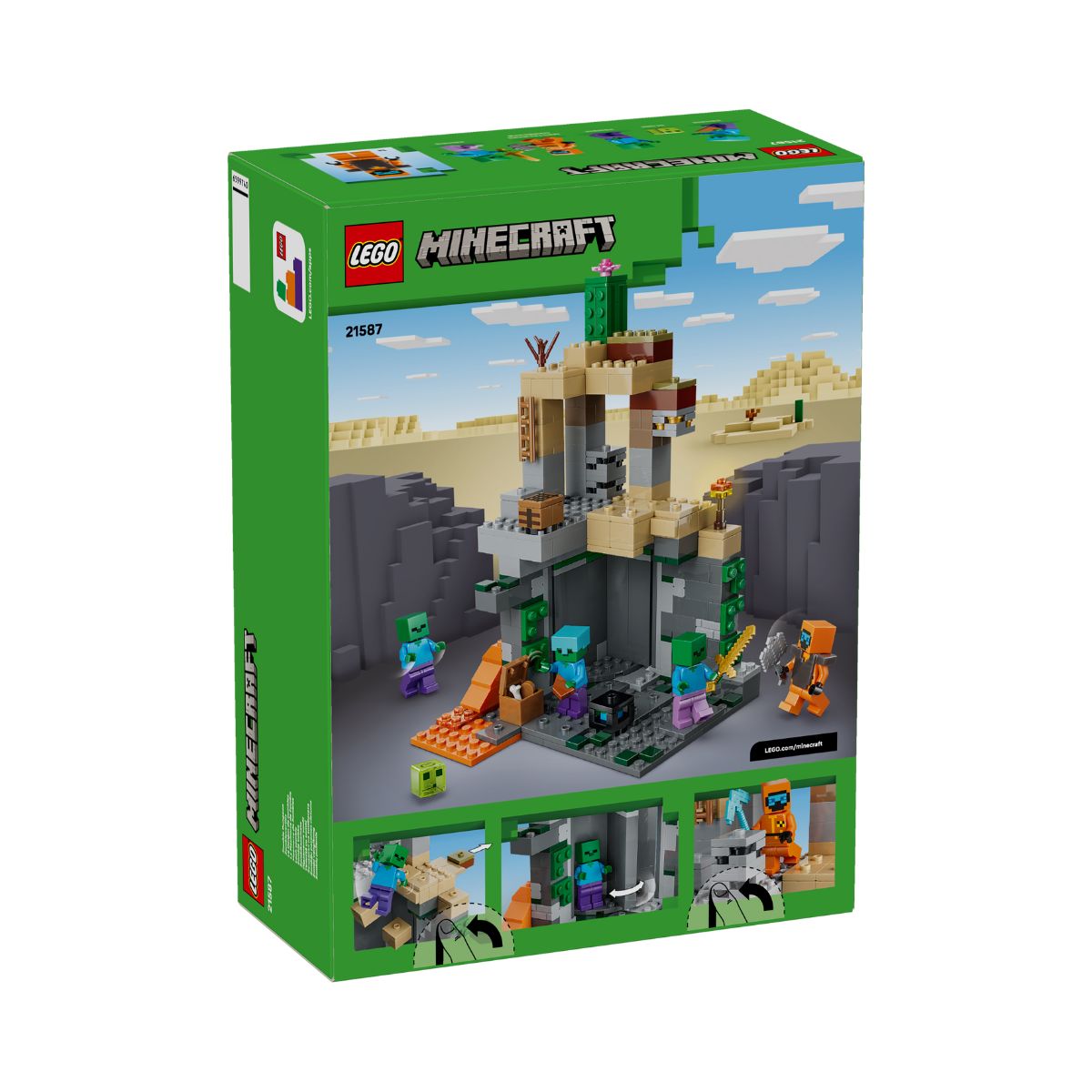 Đồ Chơi Lắp Ráp Ngục Zombie LEGO MINECRAFT 21587 (284 chi tiết)