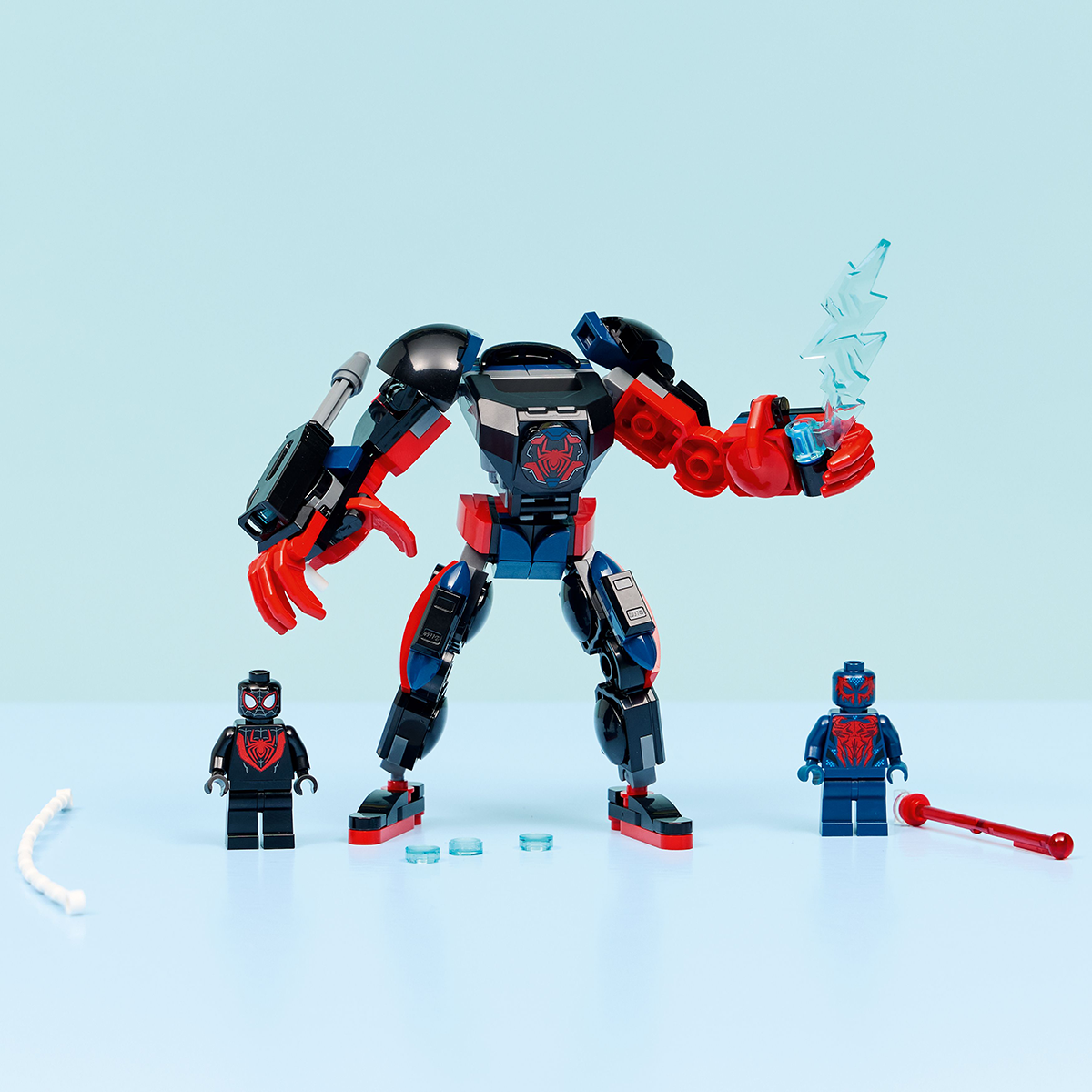 Đồ Chơi Lắp Ráp Người Máy Miles Morales Và Spider-Man 2099 LEGO SUPERHEROES 76337 (135 chi tiết)