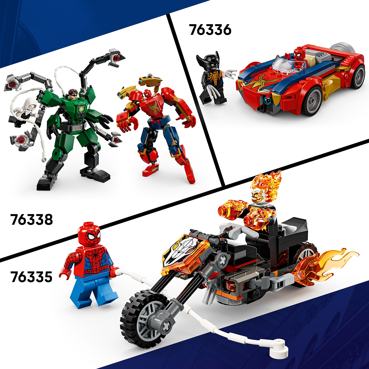 Đồ Chơi Lắp Ráp Người Máy Miles Morales Và Spider-Man 2099 LEGO SUPERHEROES 76337 (135 chi tiết)