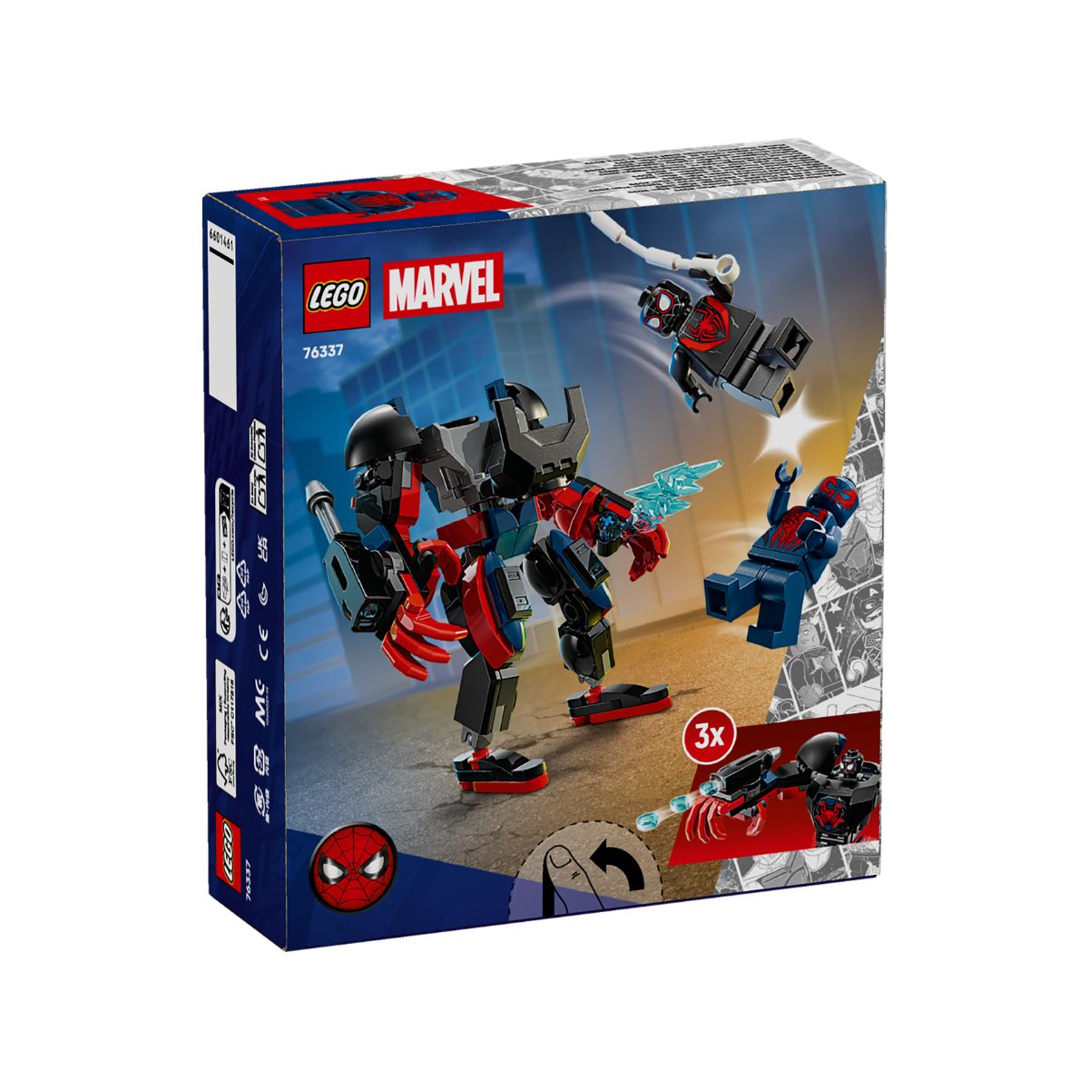 Đồ Chơi Lắp Ráp Người Máy Miles Morales Và Spider-Man 2099 LEGO SUPERHEROES 76337 (135 chi tiết)