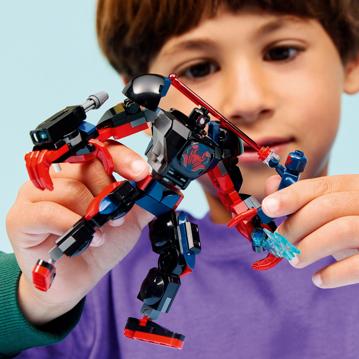 Đồ Chơi Lắp Ráp Người Máy Miles Morales Và Spider-Man 2099 LEGO SUPERHEROES 76337 (135 chi tiết)