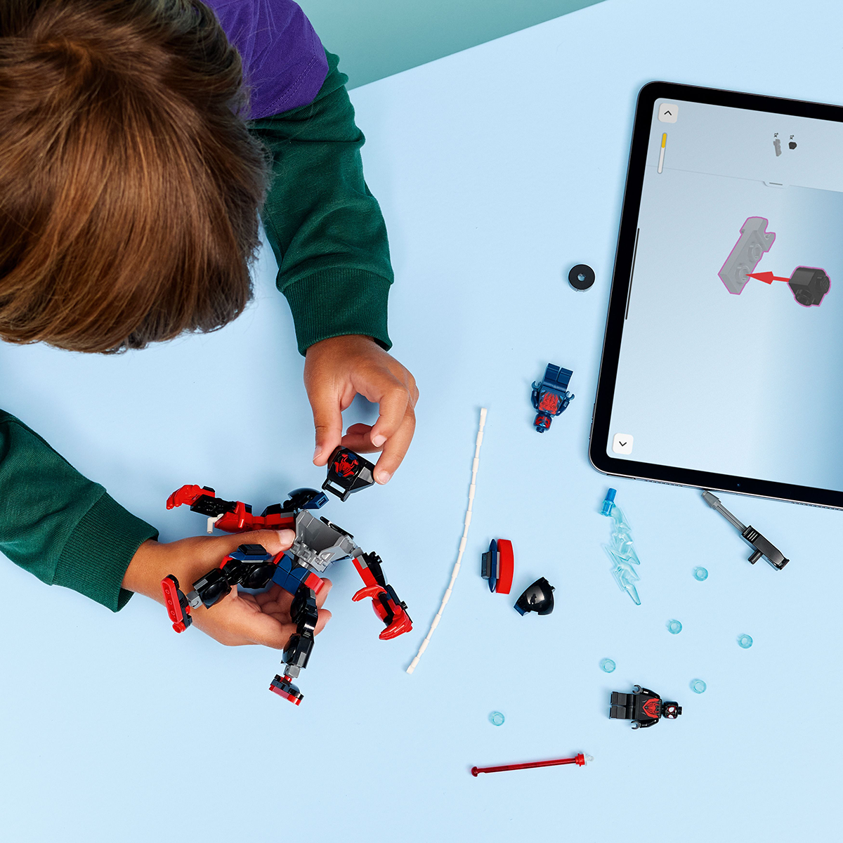 Đồ Chơi Lắp Ráp Người Máy Miles Morales Và Spider-Man 2099 LEGO SUPERHEROES 76337 (135 chi tiết)